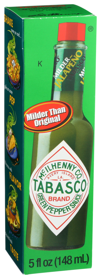 Tabasco, Green Pepper Sauce, Case Of 12, 5 Fl Oz