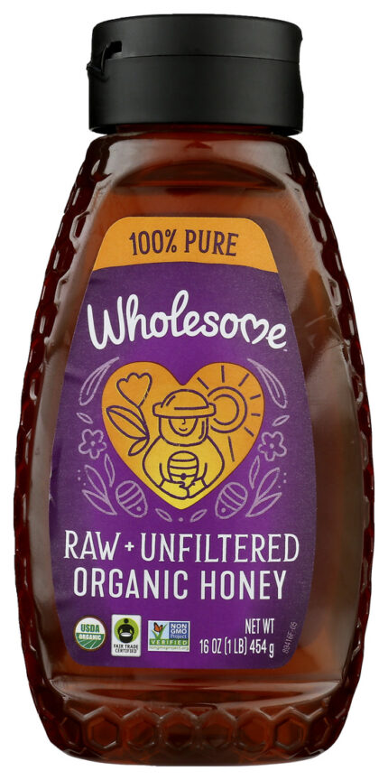 Whlsom Honey,Og2,Raw,Unfiltrd 16 Oz