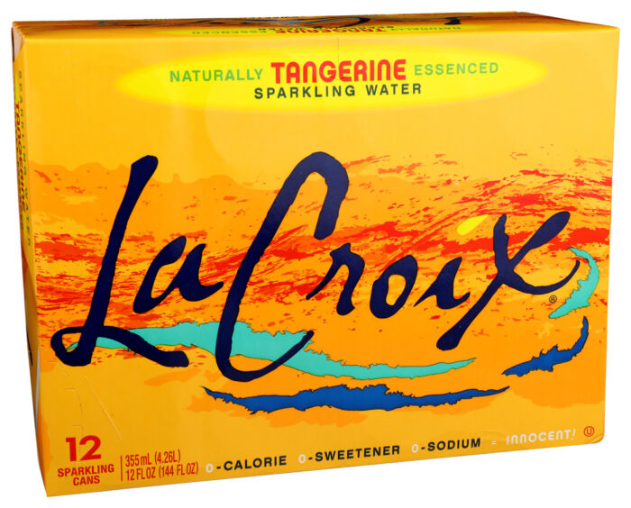 Lacroix, Sparkling Water Tangerine, Case Of 2, 12/12 Fl Oz - Image 1