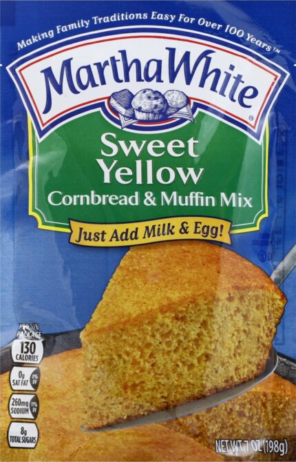 Martha White, Sweet Yellow Cornbread And Muffin Mix, Case Of 12, 7 Oz