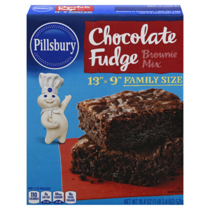 Pillsbury, Chocolate Fudge Brownie Mix, Case Of 12, 18.4 Oz