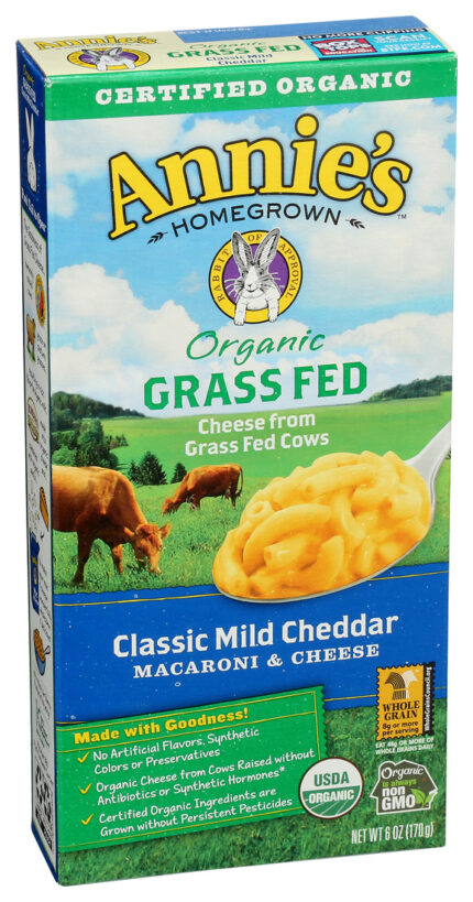 Annie Gras Fed,Og2,Mild Cheddar 6 Oz