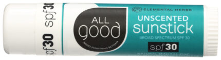 All Good, Spf 30 Sunstick Unscented, 12 X 0.6 Oz, Case Of 12, .6 Oz