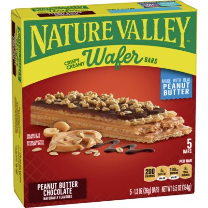 Nature Valley, Wafer Bars Peanut Butter Chocolate, Case Of 6, 6.5 Oz