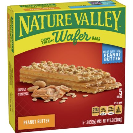 Nature Valley, Crispy Creamy Wafer Bar Peanut Butter, Case Of 6, 6.5 Oz
