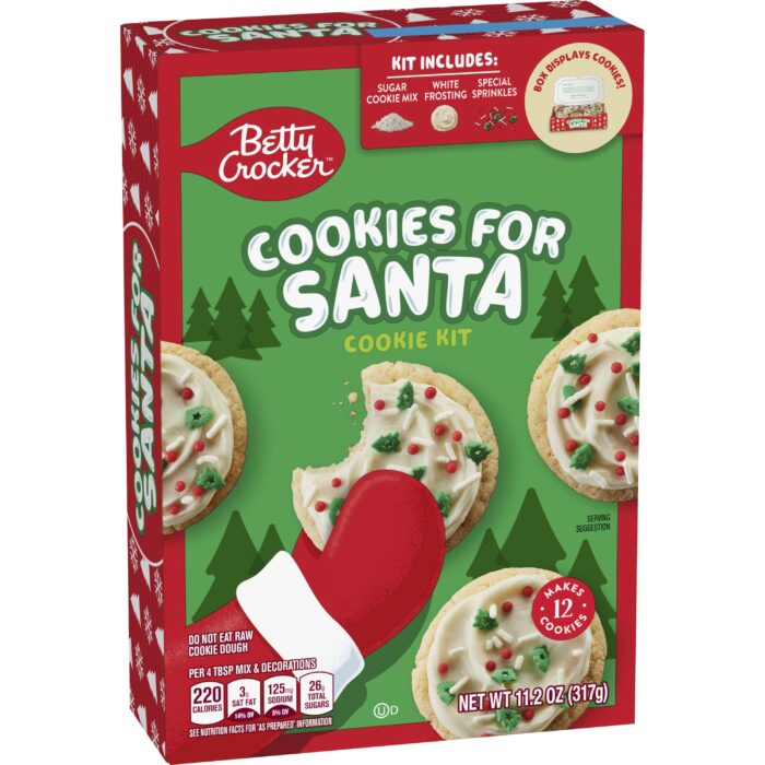 Betty Crocker, Cookies For Santa Cookie Kit, Case Of 6, 11.2 Oz - Image 1