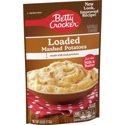 Betty Crocker, Loaded Mashed Potatoes, Case Of 8, 4 Oz