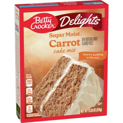 Betty Crocker, Delights Super Moist Carrot Cake Mix, Case Of 12, 13.25 Oz