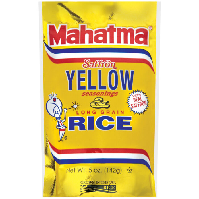 Mahatma, Authentic Saffron Yellow Seasoned Rice Mix Bag, Case Of 12, 5 Oz - Image 1