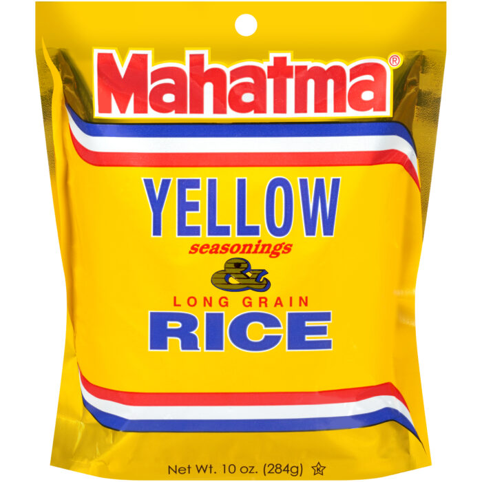 Mahatma, Authentic Saffron Yellow Seasoned Rice Mix Bag, Case Of 12, 10 Oz - Image 1