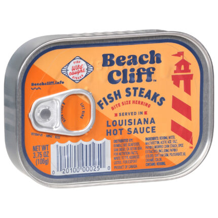 Beach Cliff, Beach Cliff Fish Steak In Louisiana Hot Sauce, Case Of 12, 3.75 Oz