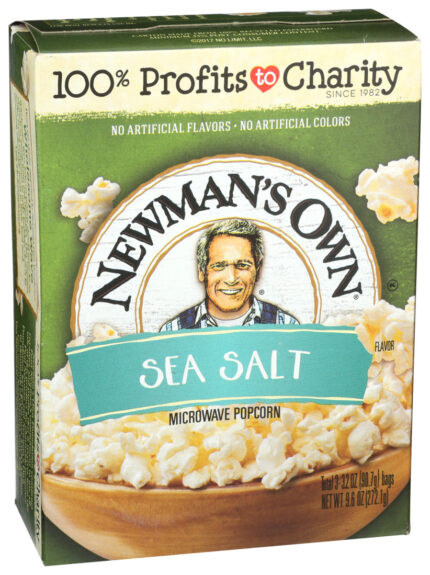 Newman'S Own, Microwave Popcorn Sea Salt, Case Of 12, 3/3.5 Oz