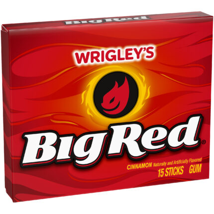 Wrigley'S, Big Red Cinnamon Chewing Gum, Case Of 10, 15 Ct