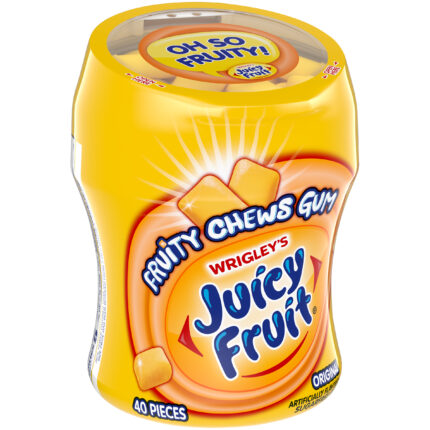 Wrigley'S, Juicy Fruit Fruity Chews Original Sugar-Free Gum 40-Piece Bottle, Case Of 6, 2.96 Oz