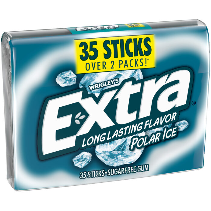 Extra, Sugarfree Polar Ice Gum, Case Of 6, 35 Ct - Image 1