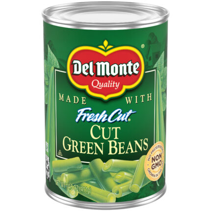 Del Monte, Fresh Cut Green Beans, Case Of 24, 14.5 Oz
