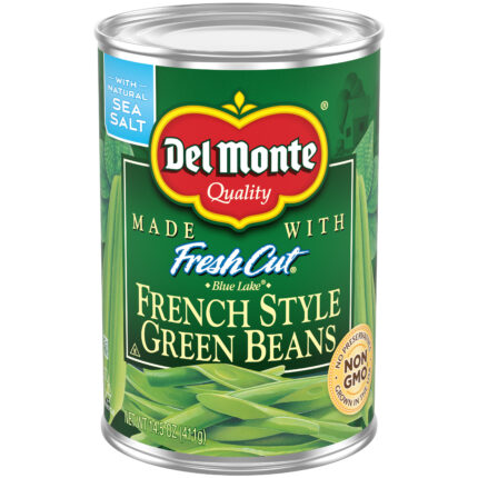 Del Monte, French Style Green Beans, Case Of 24, 14.5 Oz