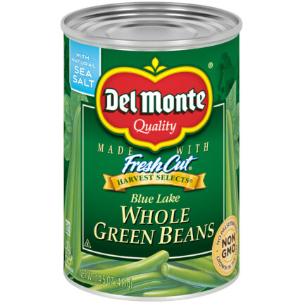 Del Monte, Whole Green Beans, Case Of 12, 14.5 Oz
