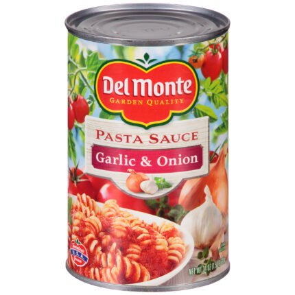 Del Monte, Garlic And Onion Pasta Sauce, Case Of 12, 24 Oz