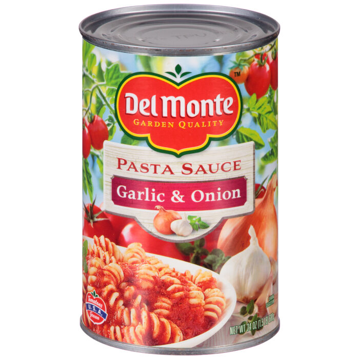 Del Monte, Garlic And Onion Pasta Sauce, Case Of 12, 24 Oz - Image 1
