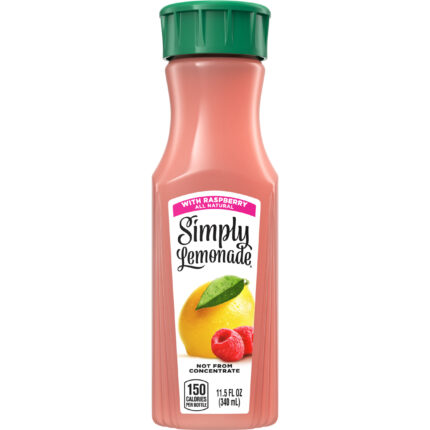 So Juice,Lemonade W/Rasp,Ss 340 Ml