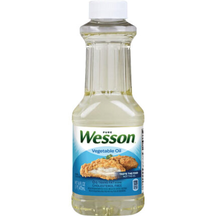Wesson, Vegetable Oil, Case Of 16, 16 Fl Oz