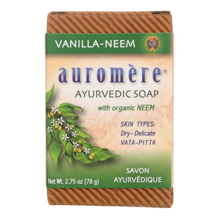 Auromr Bar Soap,Ayurvd,Van-Neem 2.75 Oz - Image 1