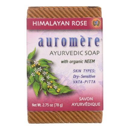 Auromr Bar Soap,Ayurvd,Hima Rose 2.75 Oz
