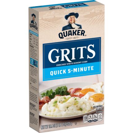 Quaker, Quick 5 Minute Grits, Case Of 12, 18.4 Oz