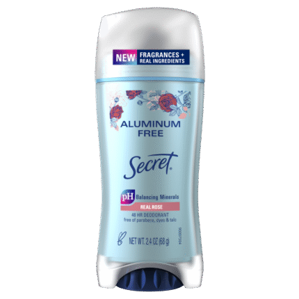 Secret, Aluminum Free Deodorant Real Rose, Case Of 3, 2.4 Oz