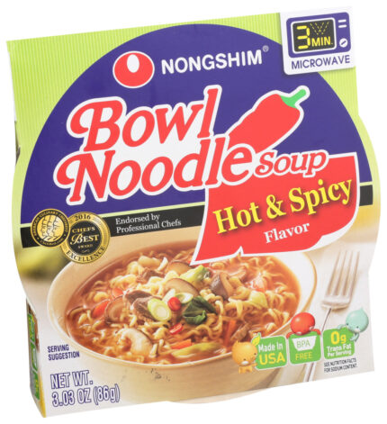 Nongsh Noodle Bowl,Hot & Spicy 3.03 Oz