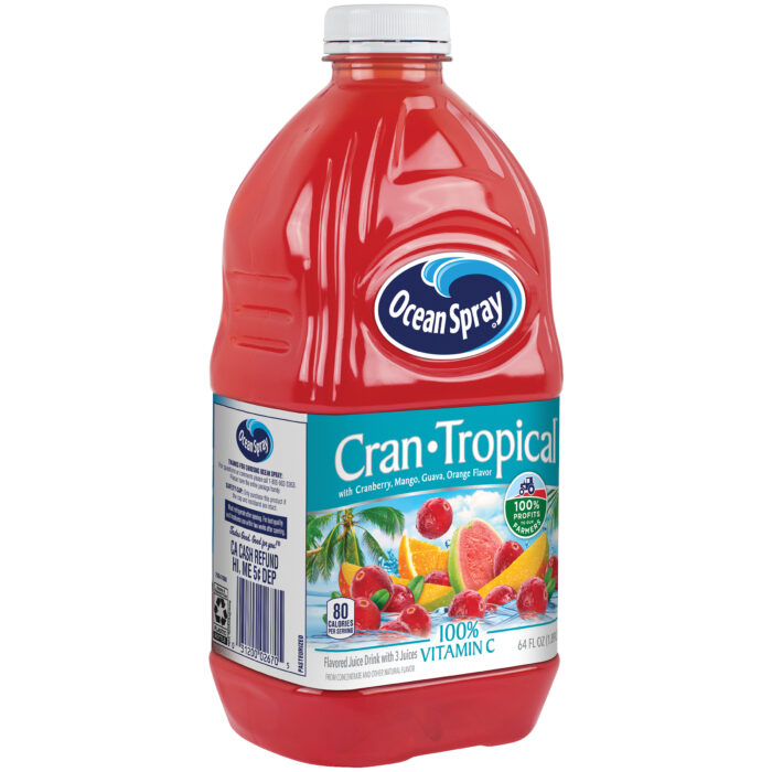 Ocean Spray, Cran Tropical Drink, Case Of 8, 64 Fl Oz - Image 1