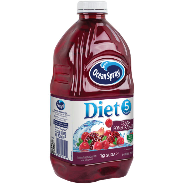 Ocean Spray, Diet Cranberry Pomegranate Juice Drink, Case Of 8, 64 Fl Oz - Image 1