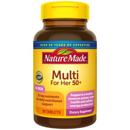 Nature Made, Multivitamin For Her 50+ Tablets, Case Of 3, 90 Ct