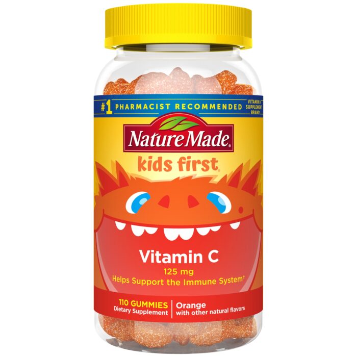 Nature Made, Kids First Vitamin C Gummies Orange, Case Of 3, 110 Ct - Image 1