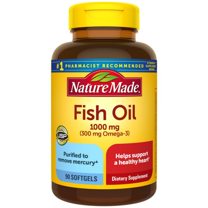 Nature Made, Fish Oil 1000 Mg Softgels, Case Of 3, 90 Ct - Image 1