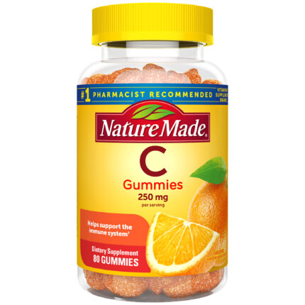 Nature Made, Vitamin C 250 Mg Gummies Tangerine, Case Of 3, 80 Ct