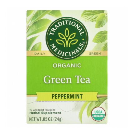 Tradnl Tea,Og2,Green,Peppermint 16 Bag