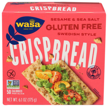 Wasa Crispbread,Sesme Ssalt,Gf 6.1 Oz