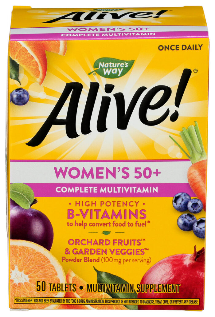 Alive!, Complete Multivitamin Women'S 50+ Tablets, Case Of 3, 50 Ct - Image 1