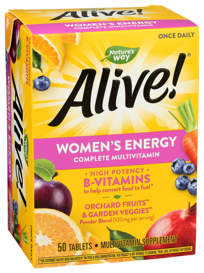 Alive!, Complete Multivitamin Women'S Energy Tablets, Case Of 3, 50 Ct - Image 1
