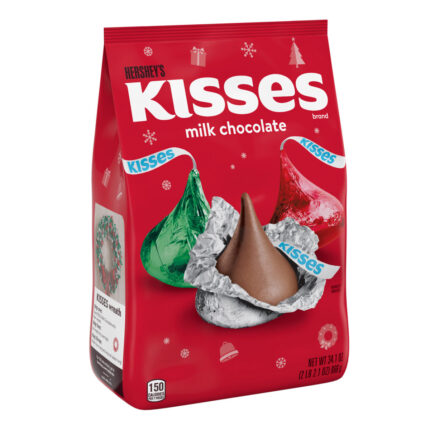 Hershey, Kisses Milk Chocolate Candies, Case Of 8, 34.1 Oz