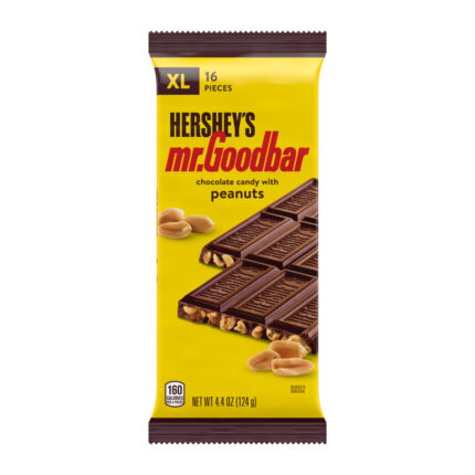 Hershey'S, Mr. Goodbar Extra Large Milk Chocolate With Peanuts Candy Bar, Case Of 12, 4.4 Oz