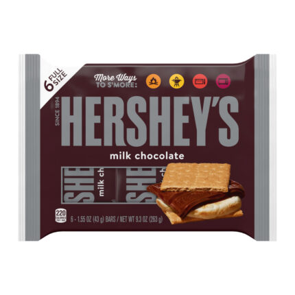 Hershey'S, Full-Size Milk Chocolate Bar, Case Of 24, 9.3 Oz
