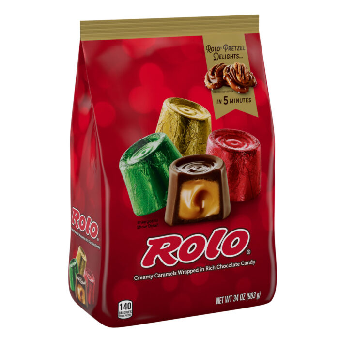 Rolo, Creamy Caramels Wrapped In Rich Chocolate Candy Bag, Case Of 8, 34 Oz - Image 1