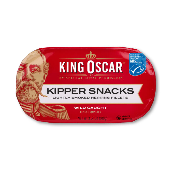 King Oscar, Kipper Snacks Smoked Herring Fillets, Case Of 12, 3.54 Oz - Image 1