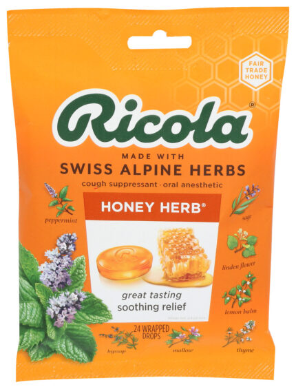 Ricola, Cough Drop Honey Herb, Case Of 8, 24 Ct