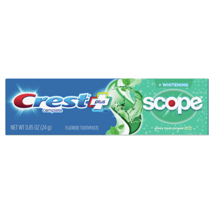 Crest, Complete Whitening Plus Scope Minty Fresh Flavor Toothpaste, Case Of 36, .85 Oz