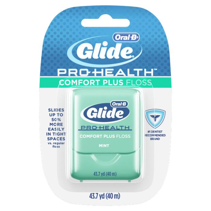 Glide, Oral B Comfort Plus Dental Floss Extra Soft Mint, Case Of 6, 43.7 Yd - Image 1