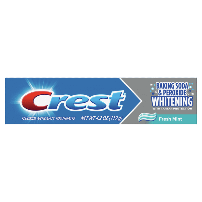 Crest, Baking Soda And Peroxide Whitening Toothpaste, Case Of 12, 4.2 Oz - Image 1